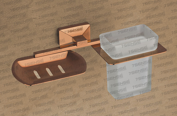 Tumbler Holder With Soap Dish