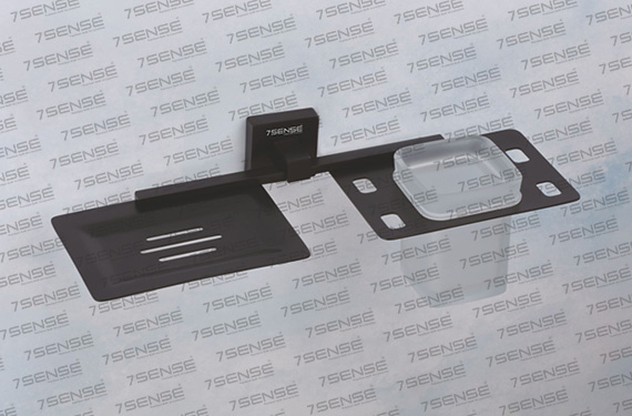 Tumbler Holder With Soap Dish