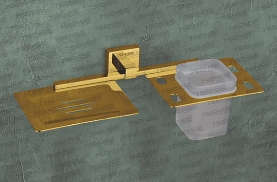 Tumbler Holder With Soap Dish