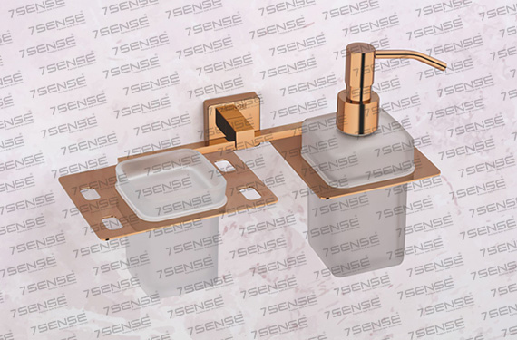 Tumbler Holder With Liquid Soap Dispenser