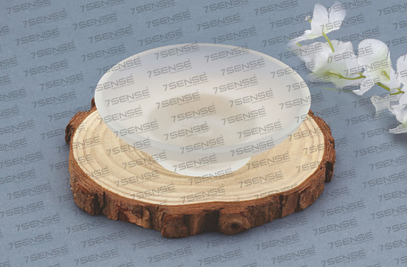 Round Glass Soap Dish