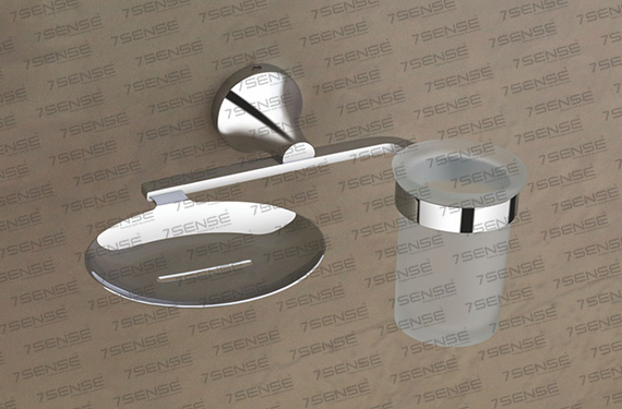 Tumbler Holder With Soap Dish